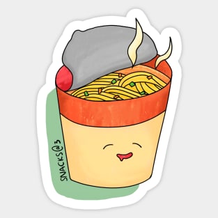 Mouth-watering cup noodle Sticker